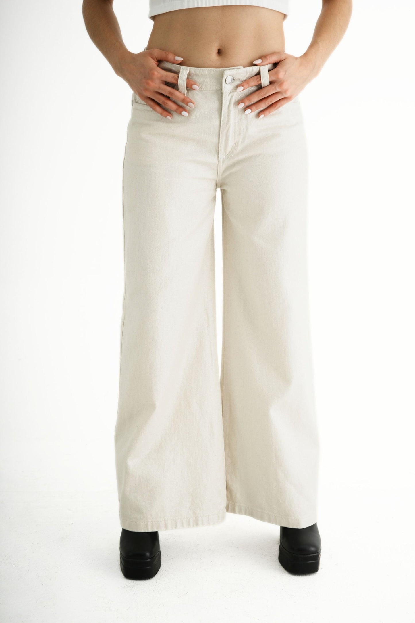 JEANS WIDE LEG FOIL 7129