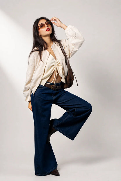 JEANS WIDE LEG G-M 7629