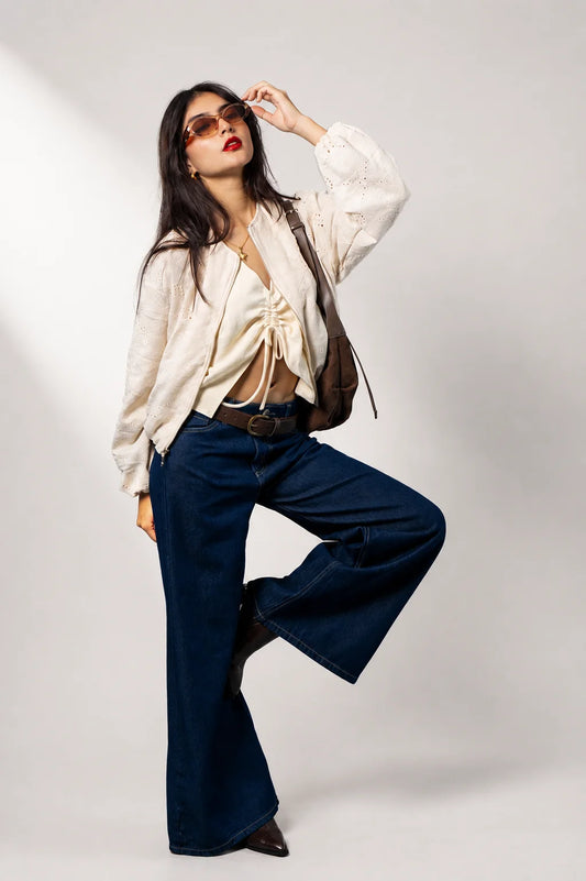 JEANS WIDE LEG G-M 7629
