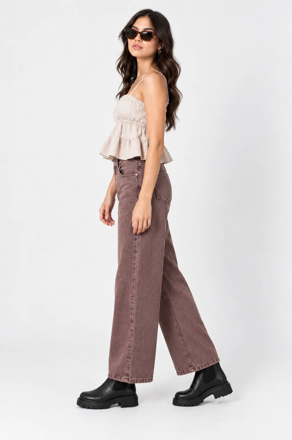 JEANS WIDE LEG G-M 9877