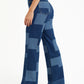 JEANS WIDE LEG PATCHWORK 7131