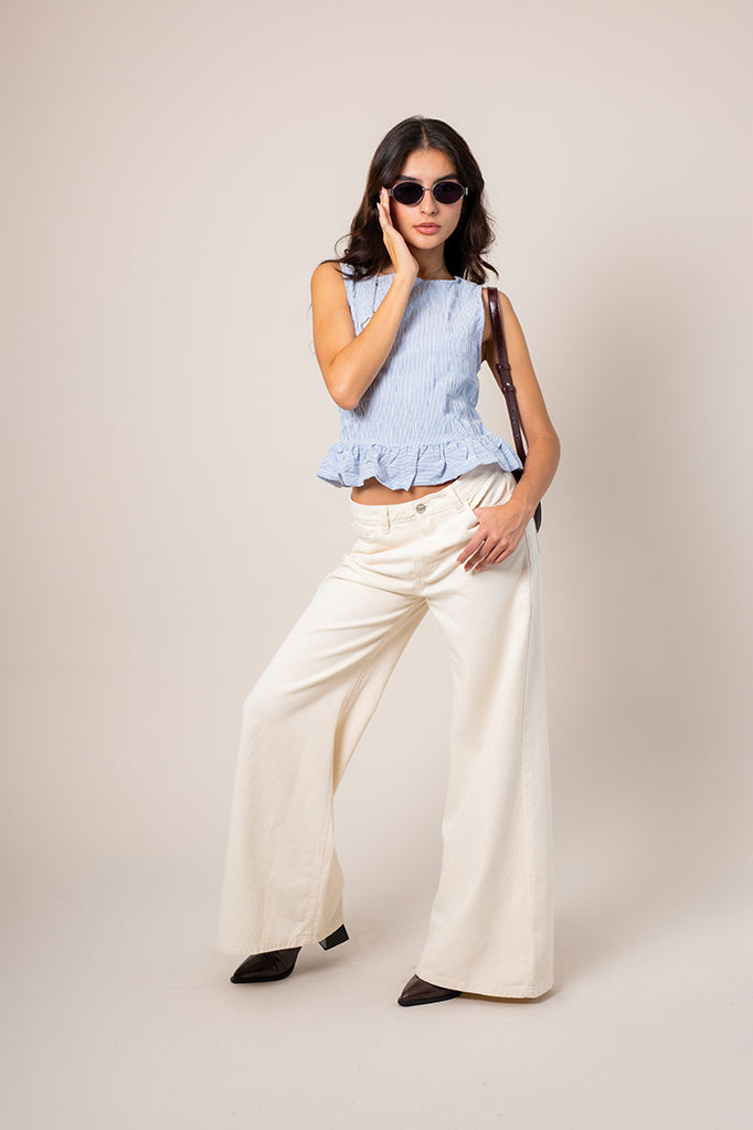 JEANS WIDE LEG T-M 7434 ONE.