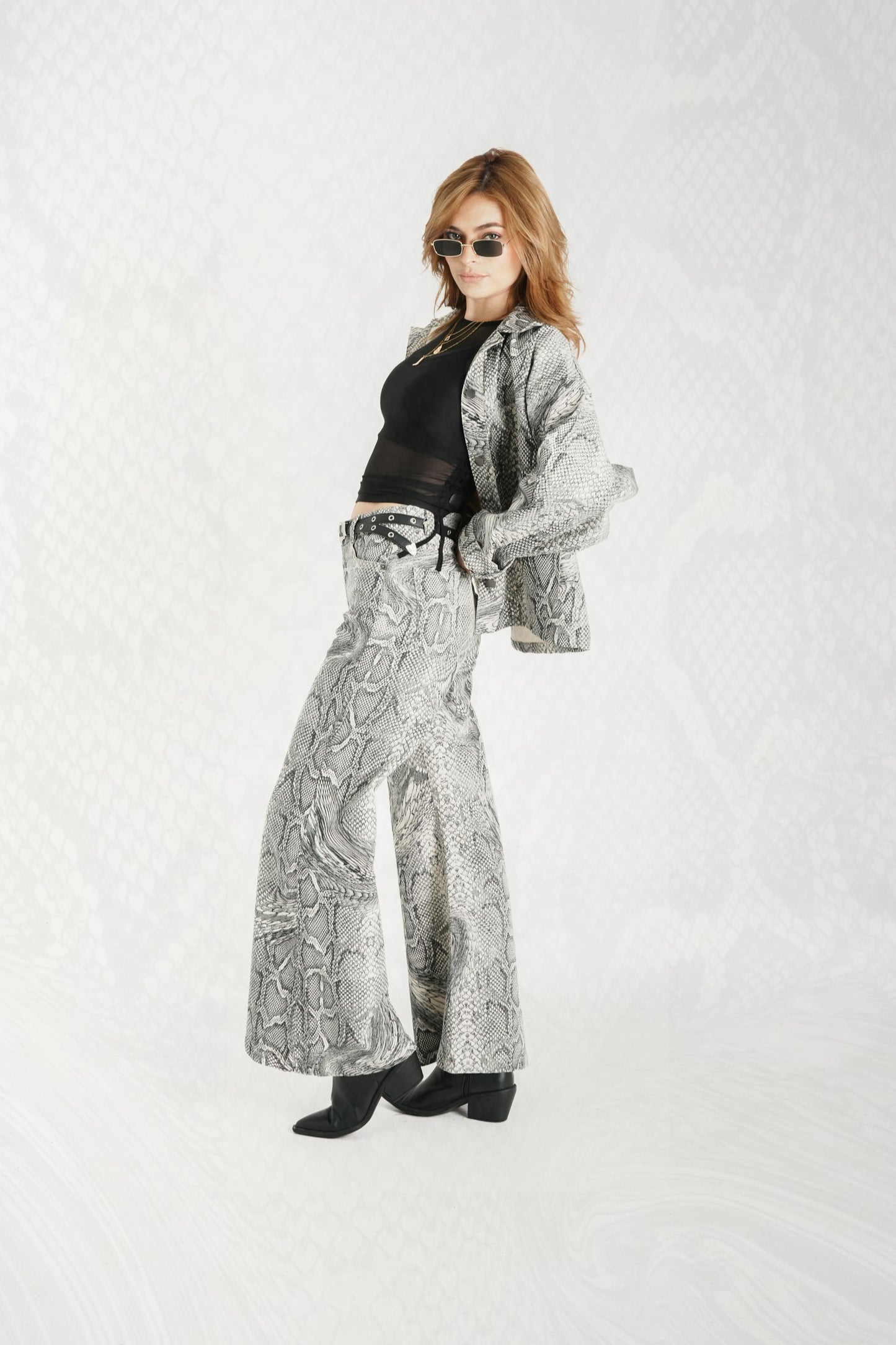 JEANS WIDE LEG SNAKE 8013