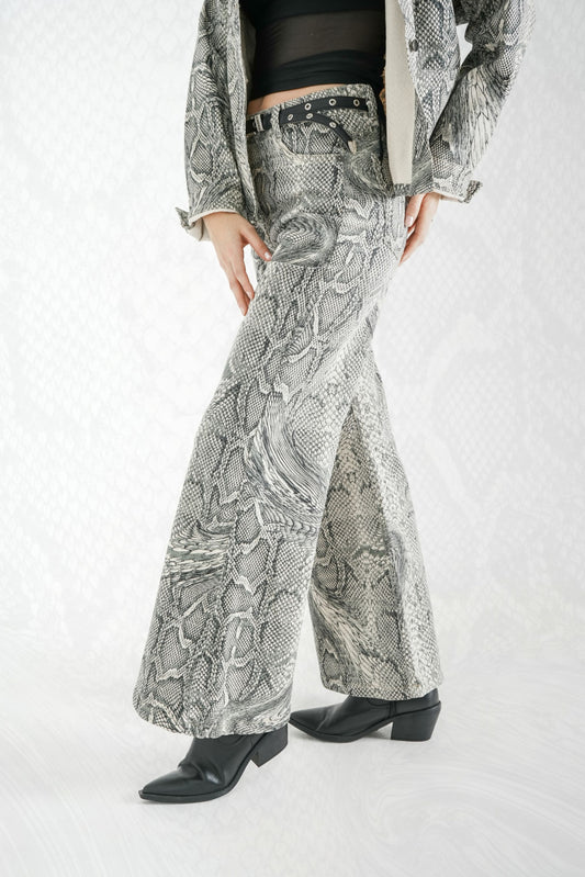 JEANS WIDE LEG SNAKE 8013