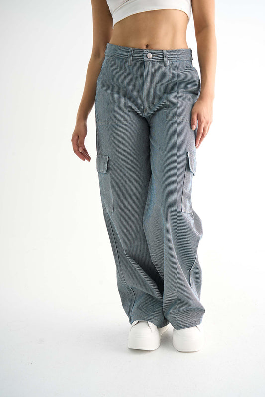 JEANS CARGO RAYAS BIARRITZ