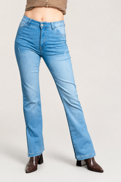 JEANS FLARE SLIT TESTI
