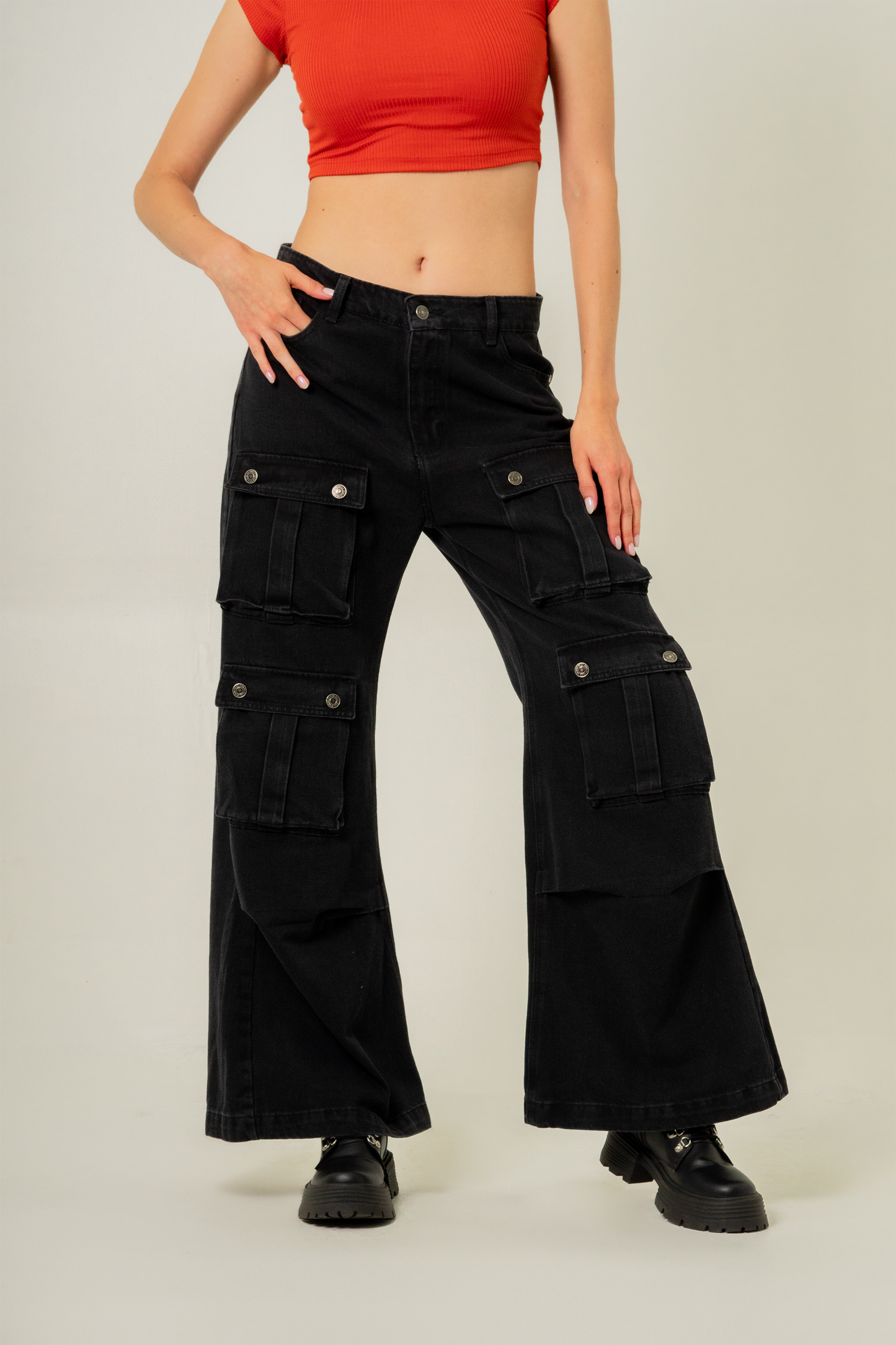 JEANS WIDE LEG CARGO CARISI