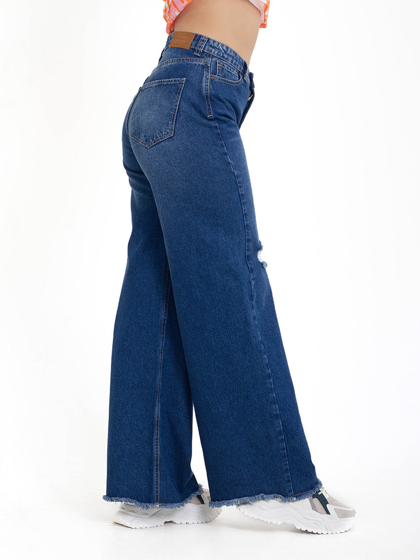 JEAN WIDE LEG VERONIKA AZUL MEDIO