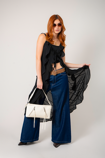 KIMONO LARGO VOLANTES G-C 8488