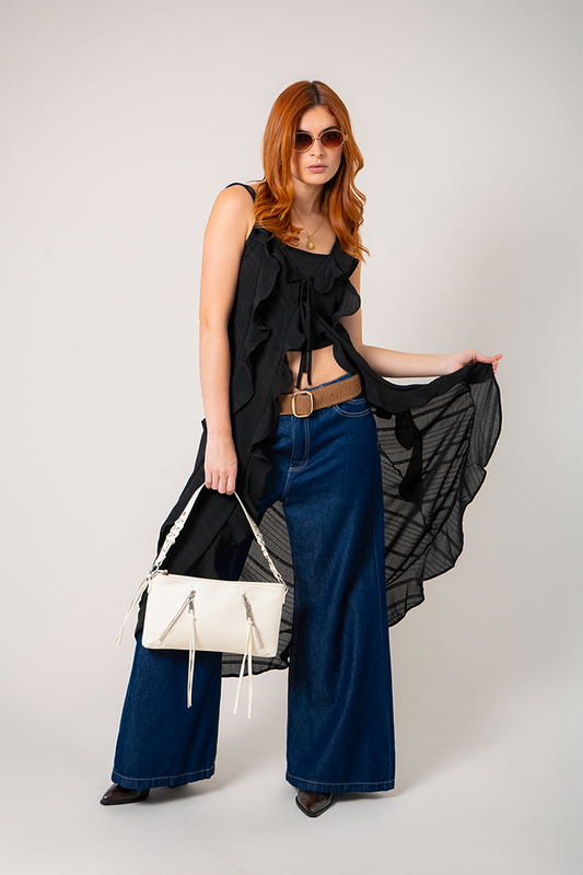 KIMONO LARGO VOLANTES G-C 8488