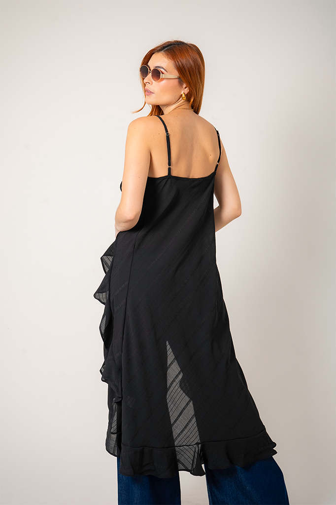 KIMONO LARGO VOLANTES G-C 8488