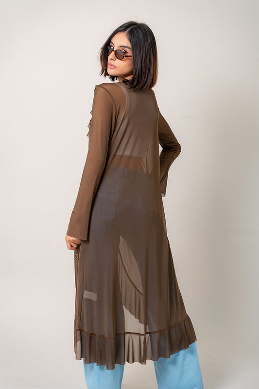 KIMONO LACE UP MESH G-F 8629