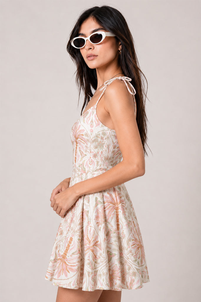 VESTIDO CORTO LINO E-C 9140