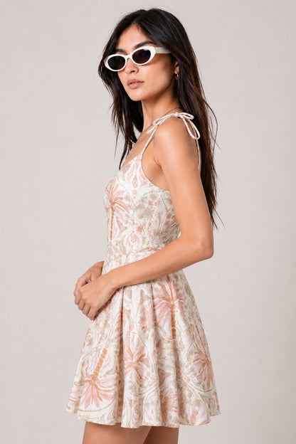 VESTIDO CORTO LINO E-C 9140