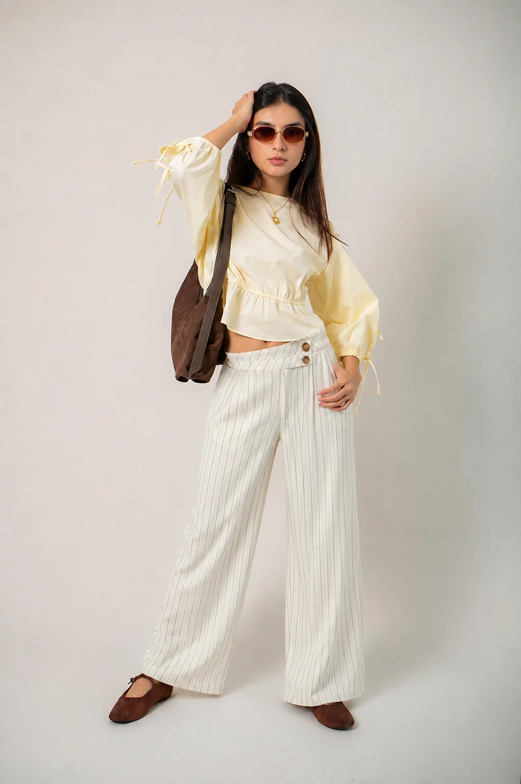 PANTALON ASIMETRICO RAYAS G-C 8224