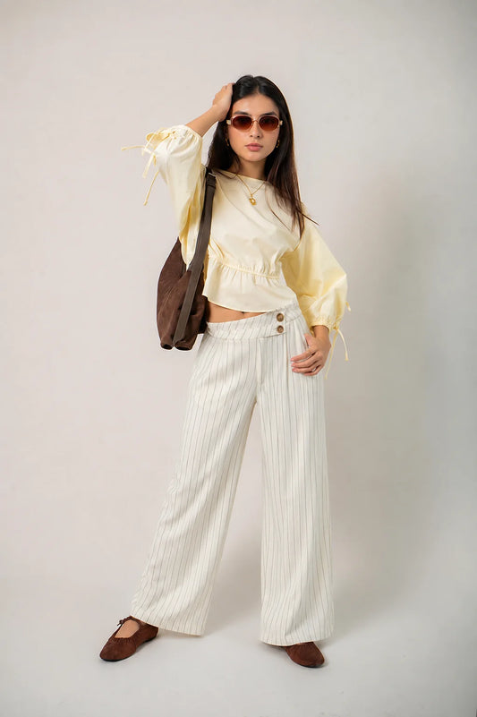 PANTALON ASIMETRICO RAYAS G-C 8224