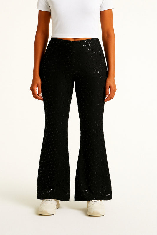 PANTALON CAMPANA LENTEJUELAS 7212