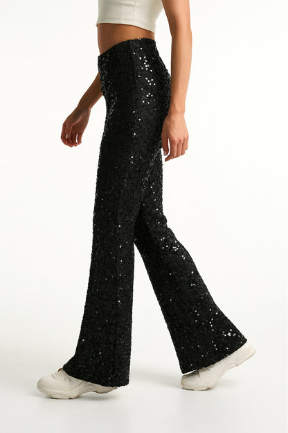 PANTALON CAMPANA LENTEJUELAS 7212