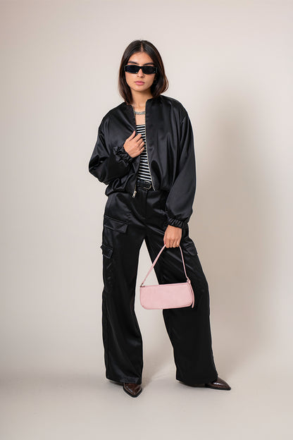 PANTALON CARGO SATIN R-F 8402