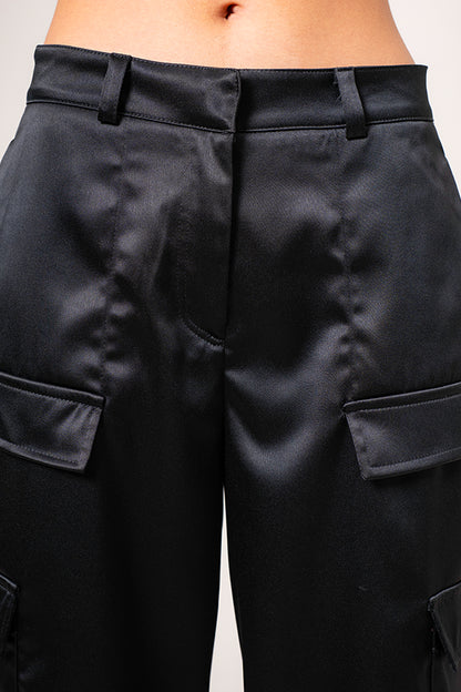PANTALON CARGO SATIN R-F 8402
