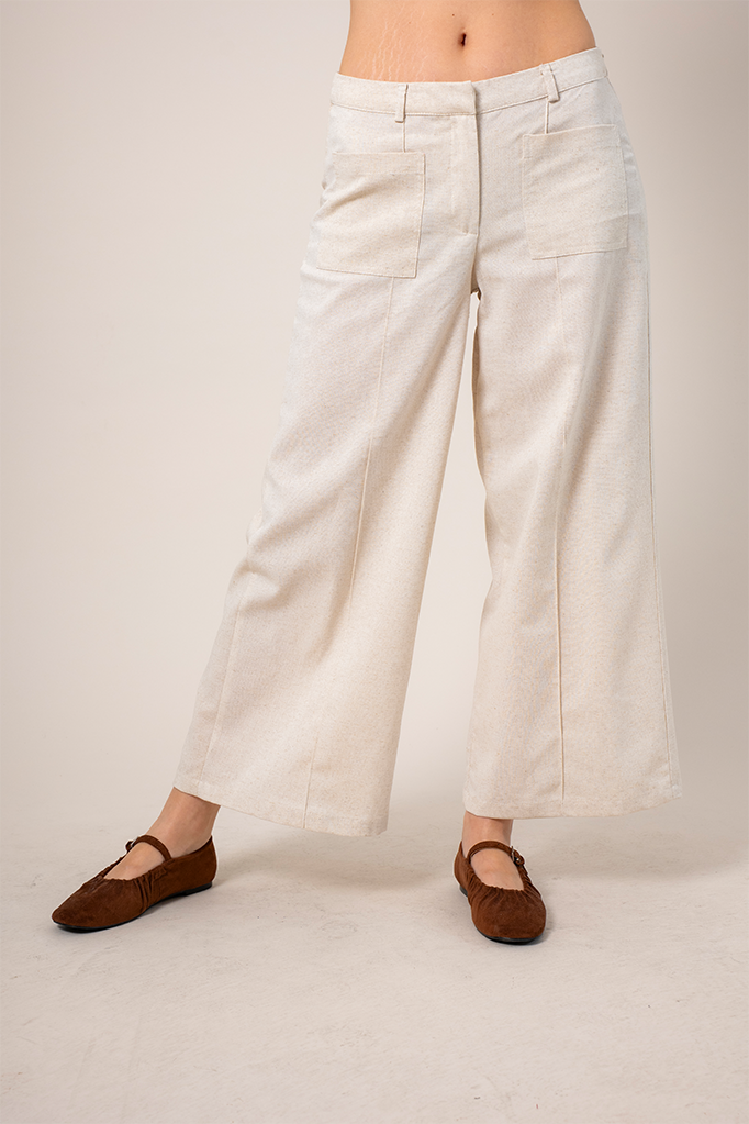 PANTALON CULOTTE LINO 8089.