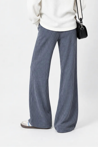 PANTALON FLARE RIB B-F 8727