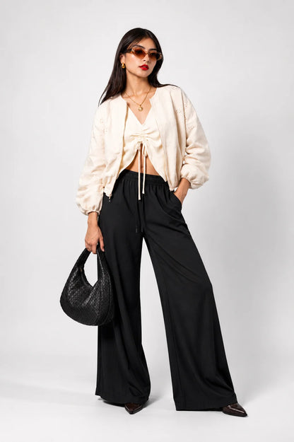 PANTALON FLUIDO ABERTURA G-M 9137