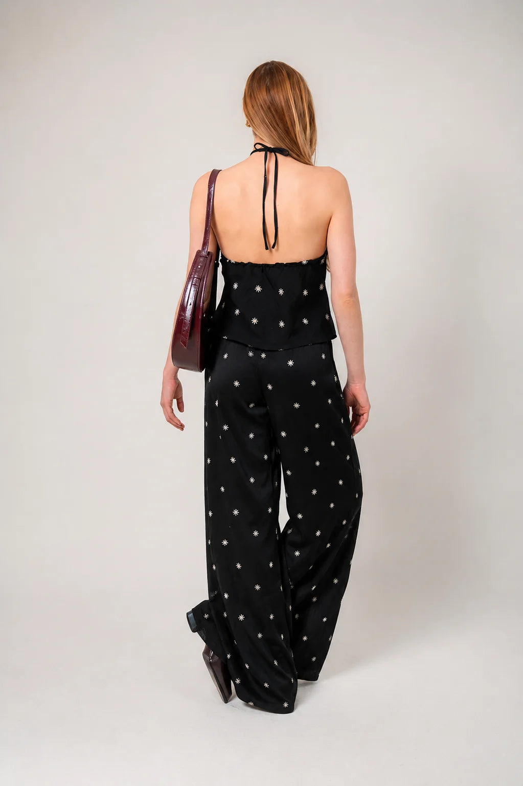 PANTALON FLUIDO BORDADO B-C 9279