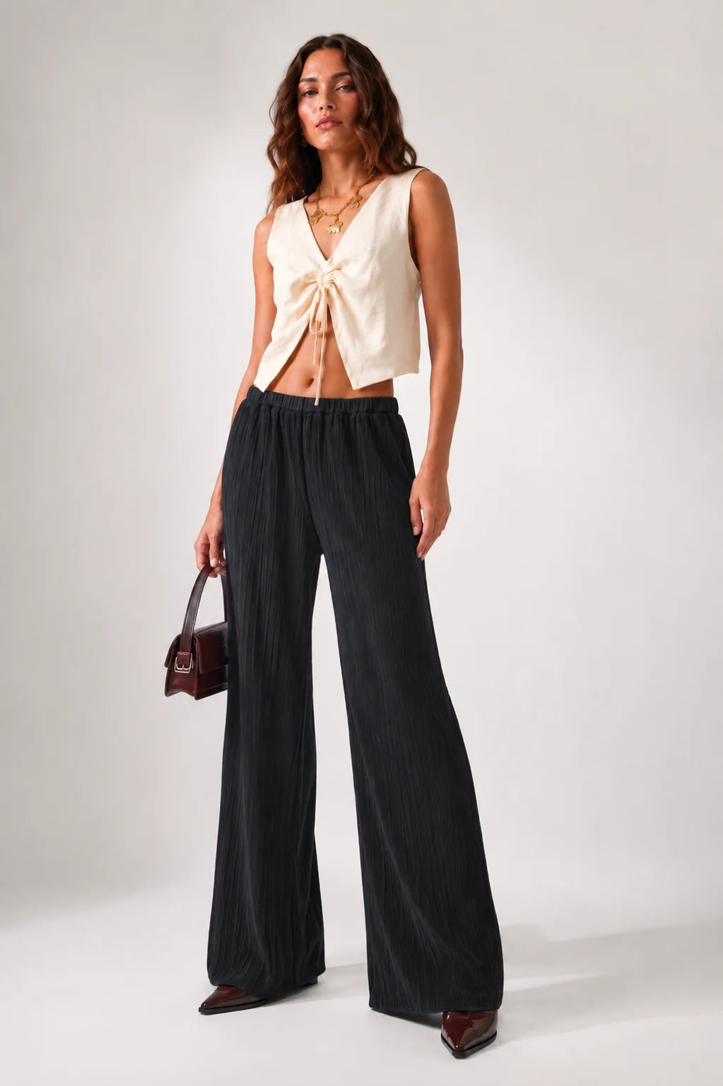 PANTALON FLUIDO TEXTURA B-C 8241