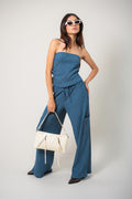 PANTALON FLUIDO TEXTURA R-C 8712.