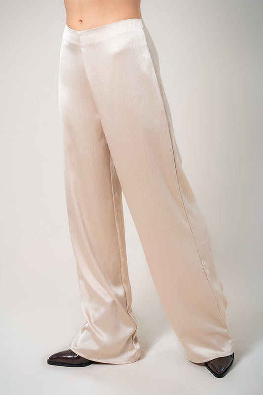 PANTALON SATIN PLISADO B-M 8404