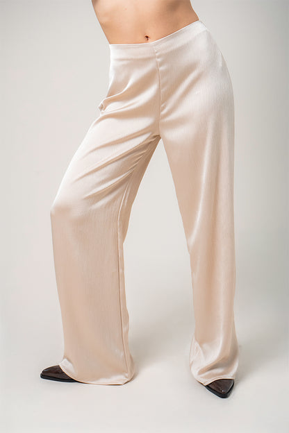 PANTALON SATIN PLISADO B-M 8404