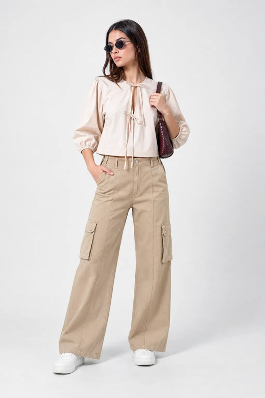 PANTALON STRAIGHT CARGO AJUSTABLE SHARIK