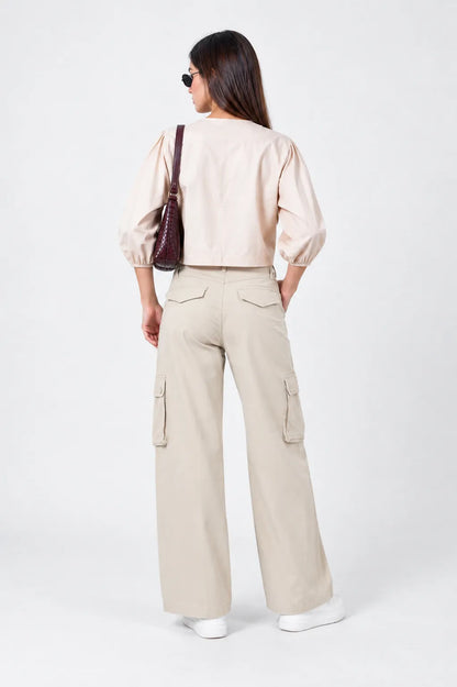 PANTALON STRAIGHT CARGO AJUSTABLE SHARIK