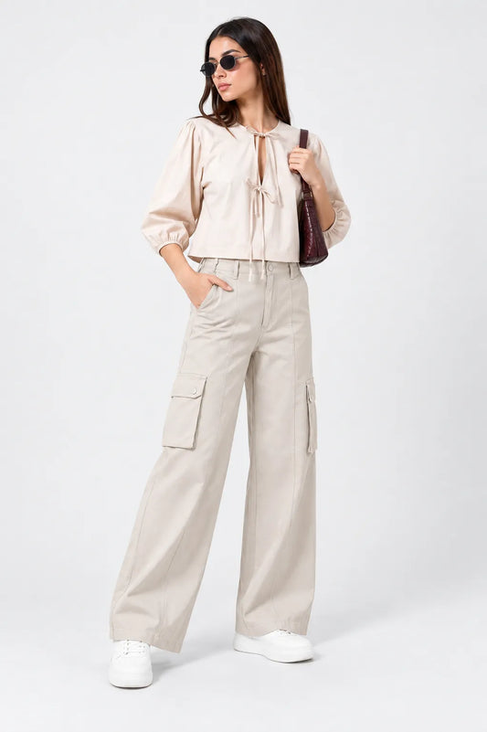 PANTALON STRAIGHT CARGO AJUSTABLE SHARIK