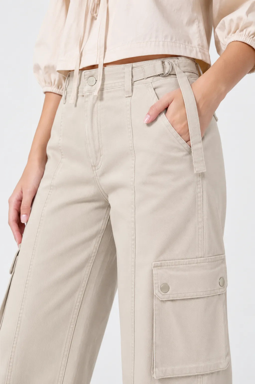 PANTALON STRAIGHT CARGO AJUSTABLE SHARIK
