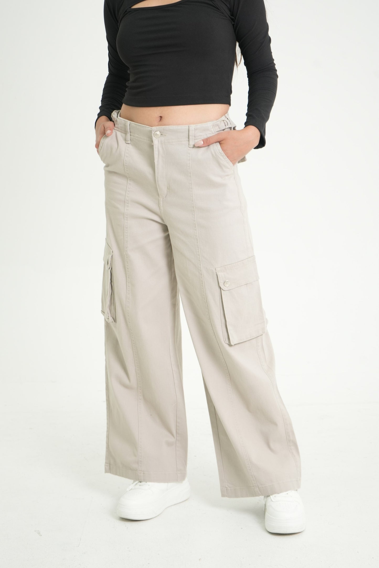 PANTALON STRAIGHT CARGO AJUSTABLE SHARIK