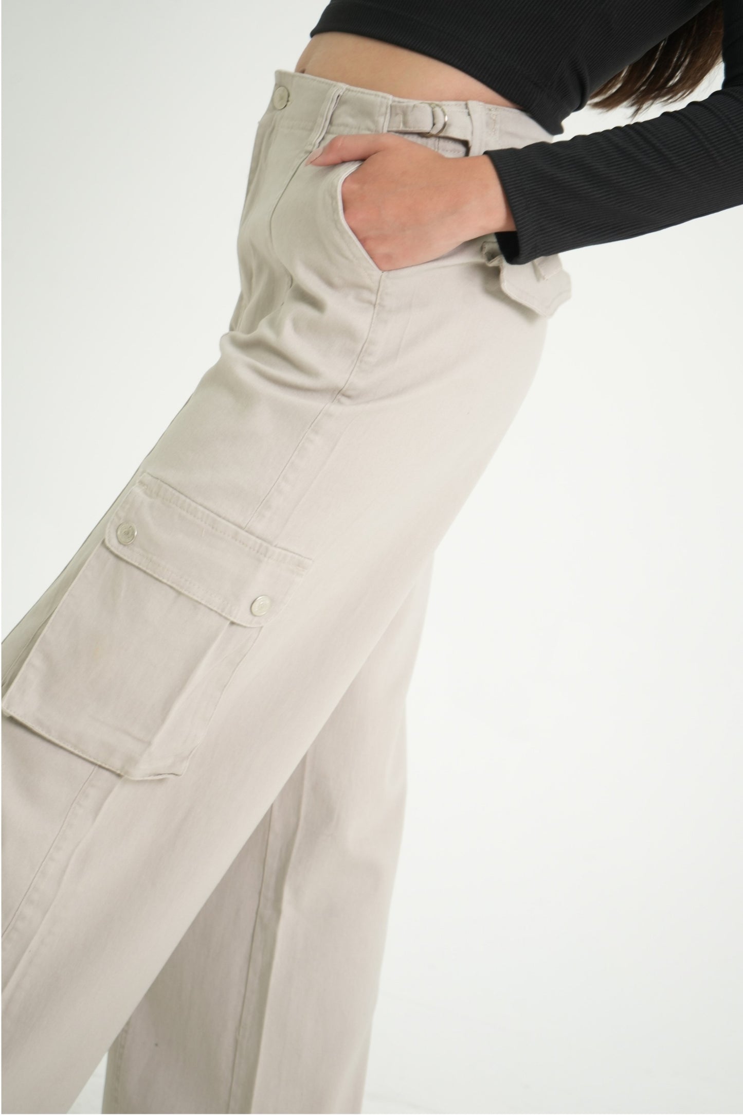 PANTALON STRAIGHT CARGO AJUSTABLE SHARIK