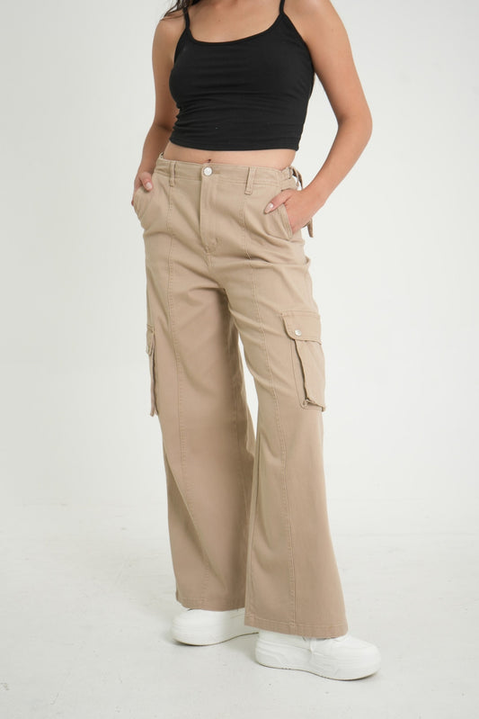 PANTALON STRAIGHT CARGO AJUSTABLE SHARIK