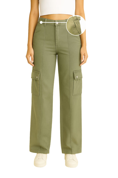 PANTALON STRAIGHT CARGO AJUSTABLE SHARIK