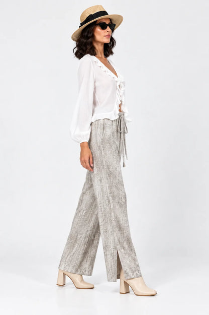 PANTALON TEXTURA SLIT B-M 9905