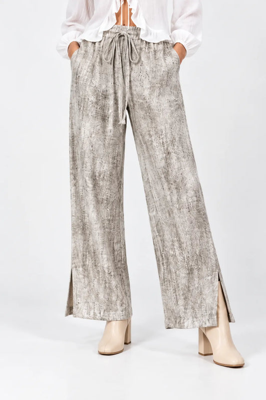 PANTALON TEXTURA SLIT B-M 9905