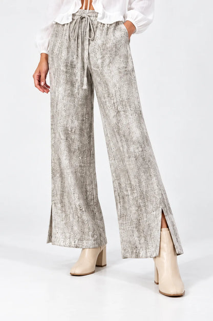 PANTALON TEXTURA SLIT B-M 9905