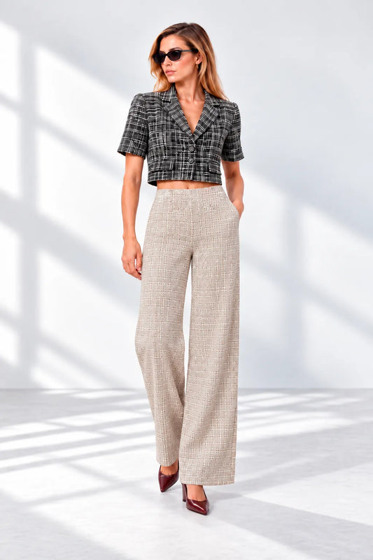 PANTALON VESTIR TWEED B-M 8721