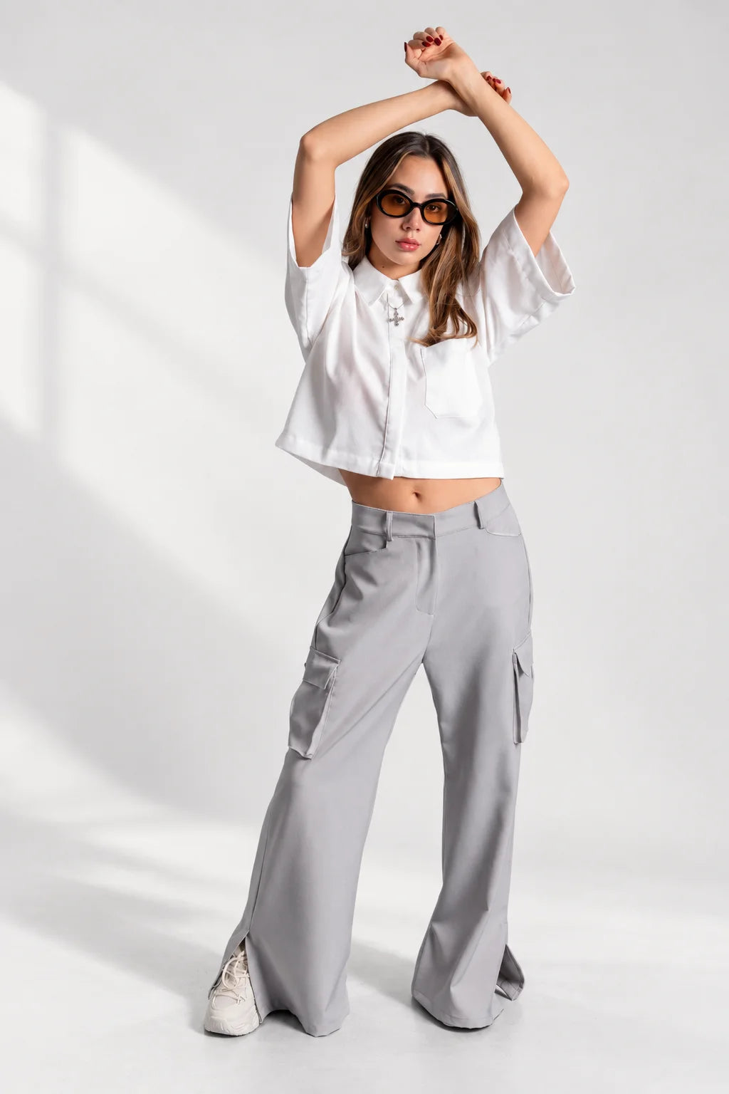 PANTALON WIDE LEG CARGO 7373