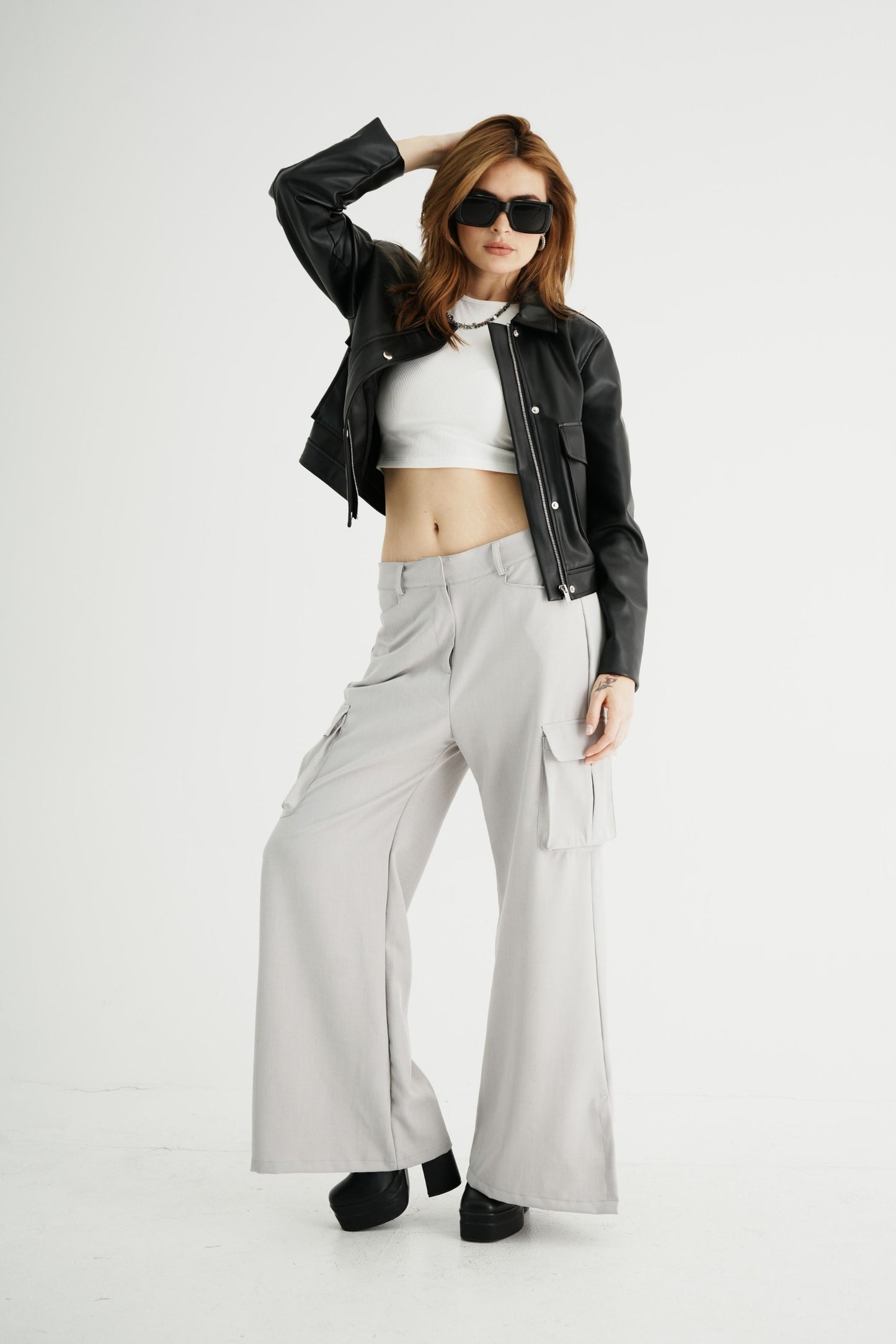 PANTALON WIDE LEG CARGO 7373