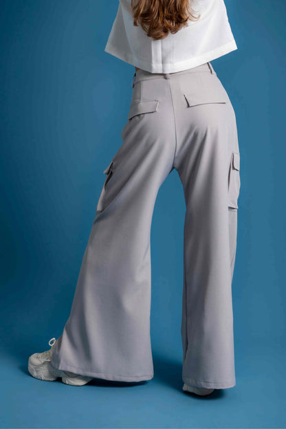 PANTALON WIDE LEG CARGO 7373