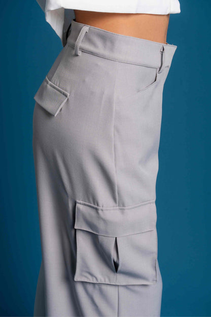 PANTALON WIDE LEG CARGO 7373