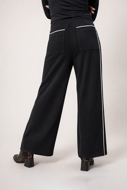 PANTALON WIDE LEG CONTRASTE B-M 8172.