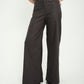 PANTALON WIDE LEG EFECTO PIEL 7302